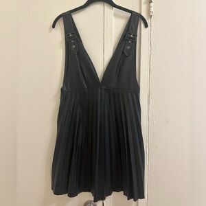 Zara “Leather” Dress with Adjustable Straps